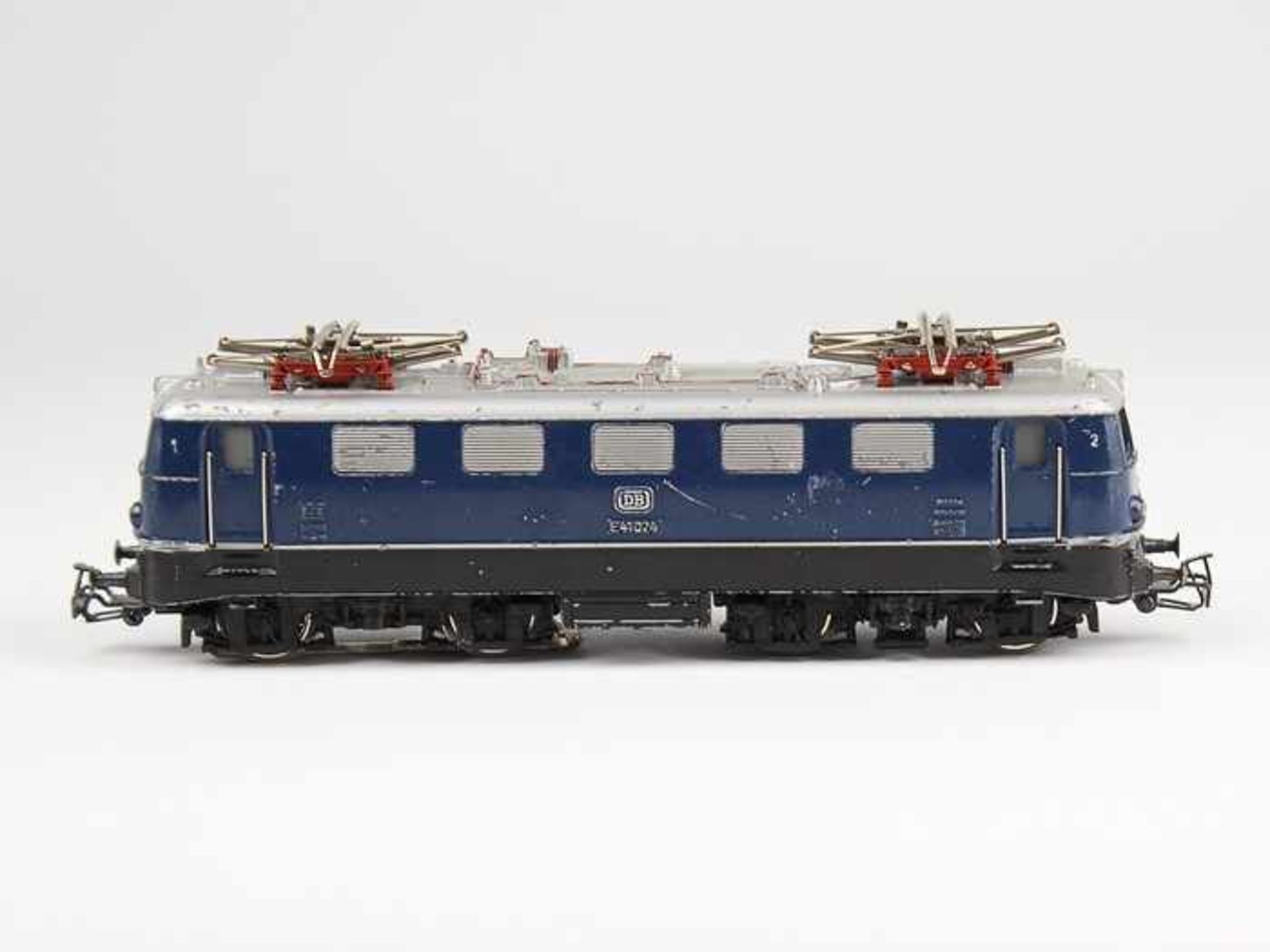 Märklin - EisenbahnH0, 3034, BR E41024, blaue Elektrolokomotive, Fkt. ungepr., OK, besp.