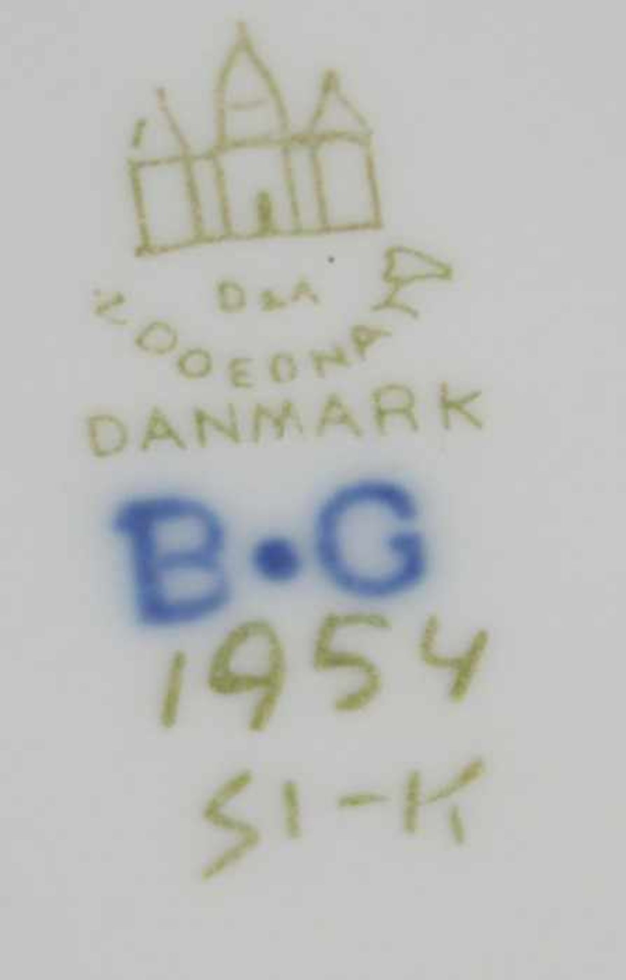 Bing & Grøndahl - Figurgrau-blaue Marke, Kopenhagen, Modellnr. 1954, Entw. Niels Nielsen, großer - Bild 12 aus 12