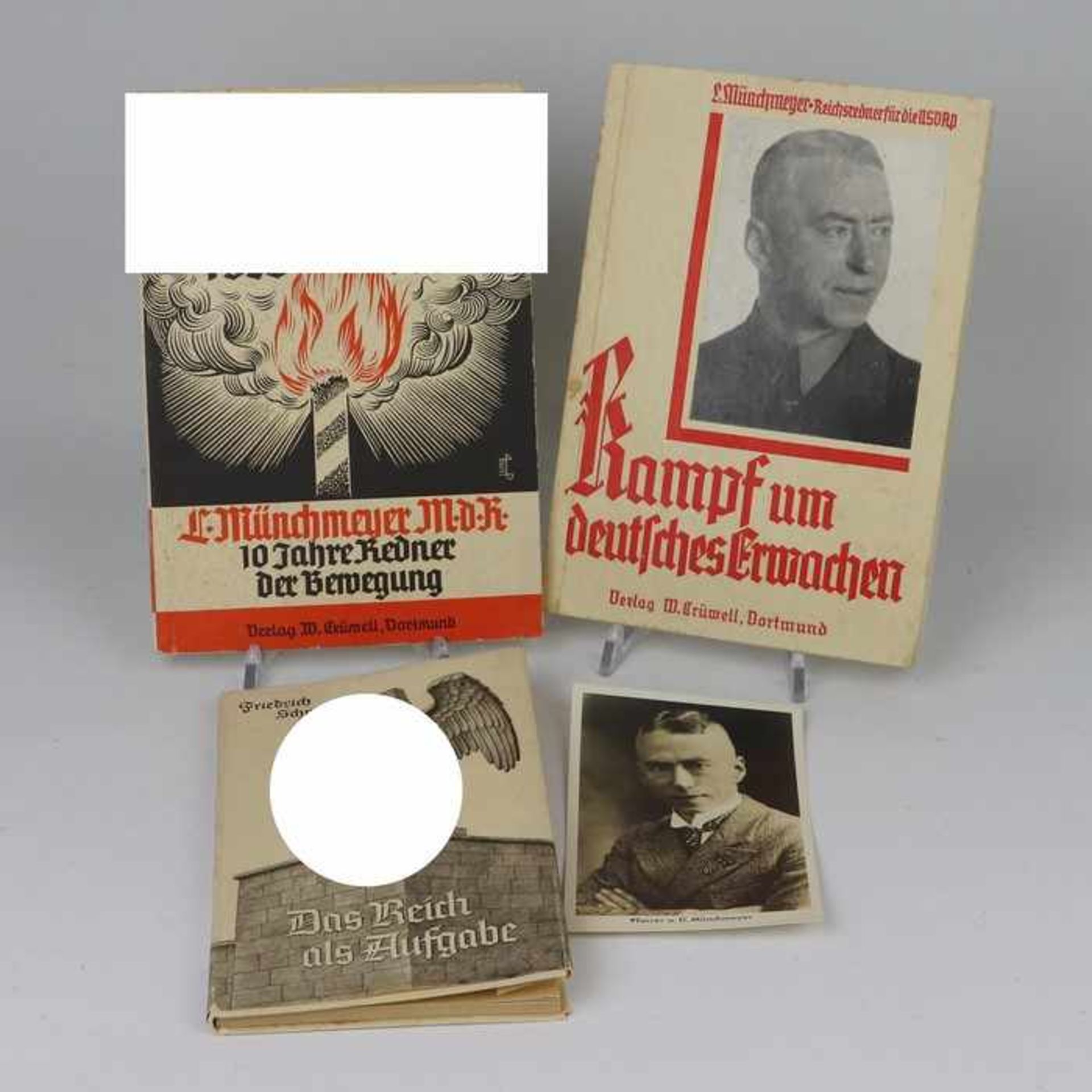 Bücher - 3.Reich3 St., Münchmeyer, Lüdwig, 1x "Deutschland bleibe wach! 1926-1936", 1x "Kampf um