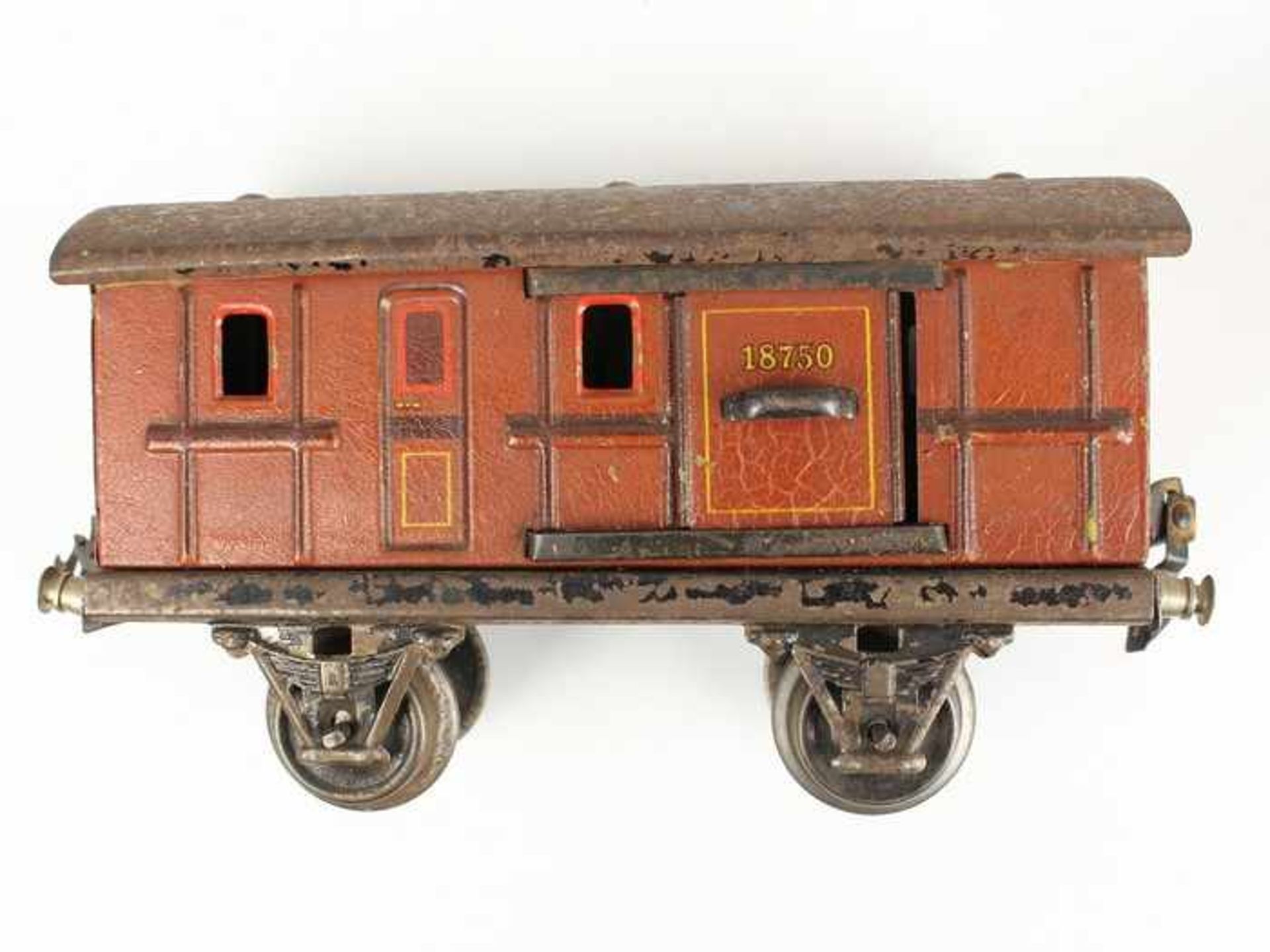 Märklin - EisenbahnSpur 0, 9 St.; 1x 17280, grüner Gepäckwagen, 1x 18750, brauner Gepäckwagen , 1x - Bild 5 aus 16