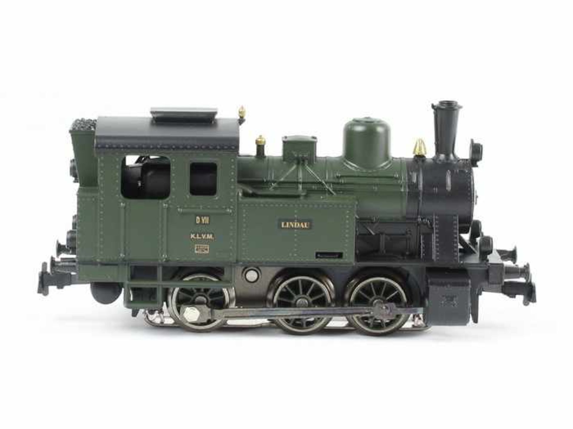 Märklin - EisenbahnH0, HOBBY 30295, grüne Dampflokomotive Lindau, Fkt. ungepr., unbesp., OK (min. - Bild 4 aus 6
