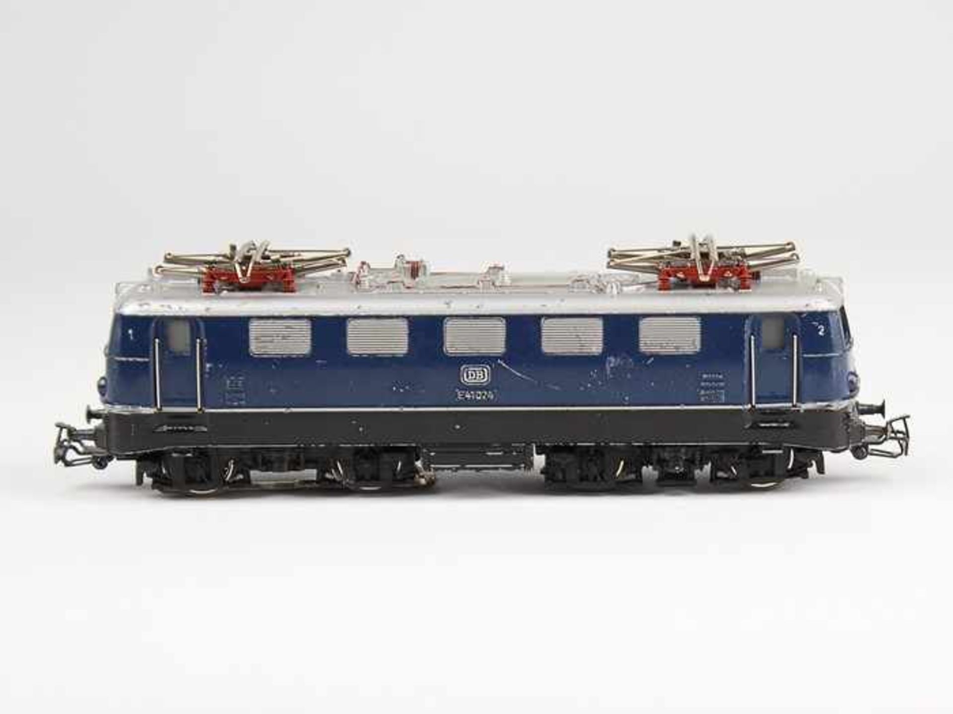 Märklin - EisenbahnH0, 3034, BR E41024, blaue Elektrolokomotive, Fkt. ungepr., OK, besp. - Bild 2 aus 6