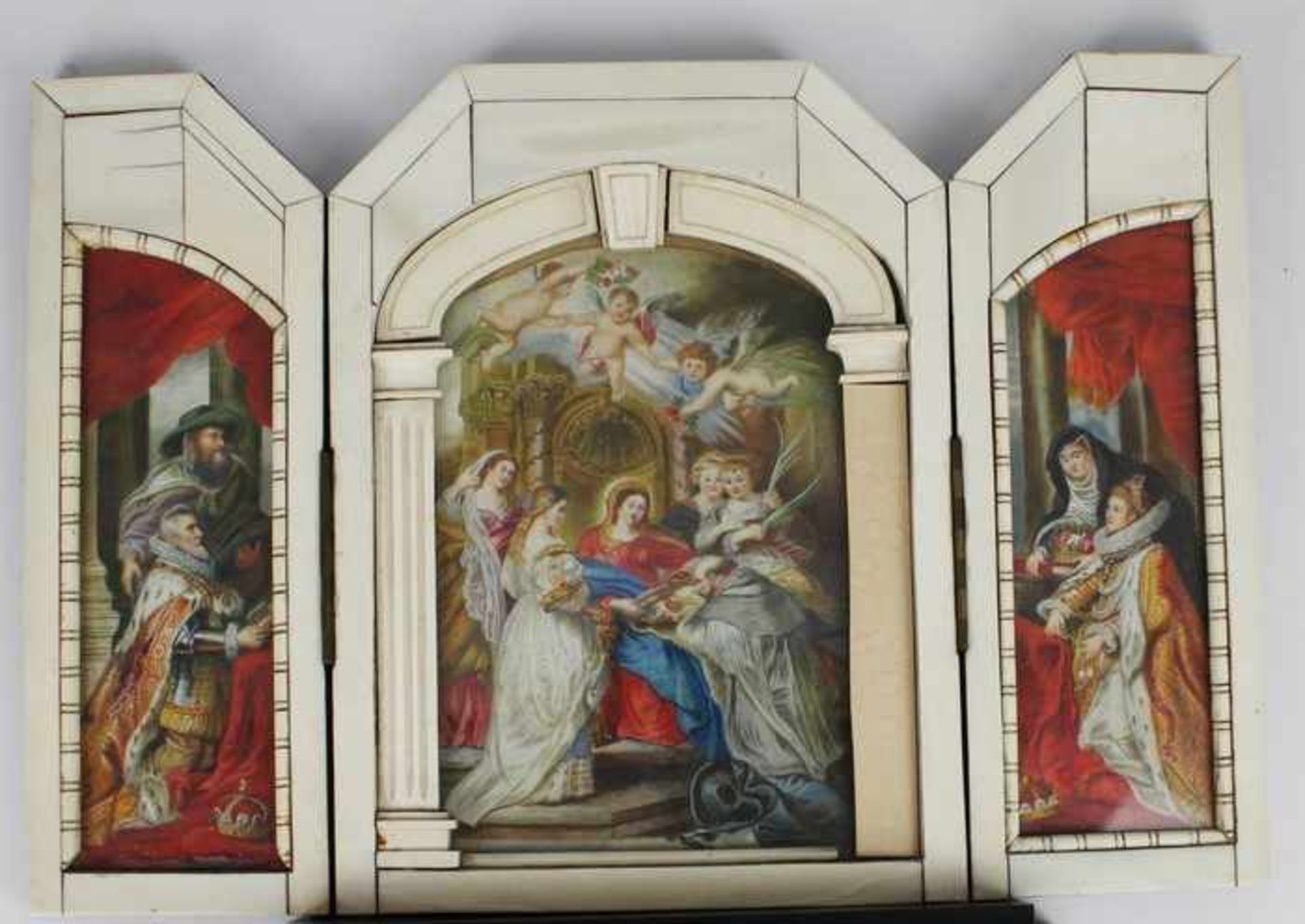 Tryptichonum 1900, Flügelaltar mit 3 Miniaturgemälden nach Peter Paul Rubens ( 1577-1640), Motiv : - Bild 5 aus 12