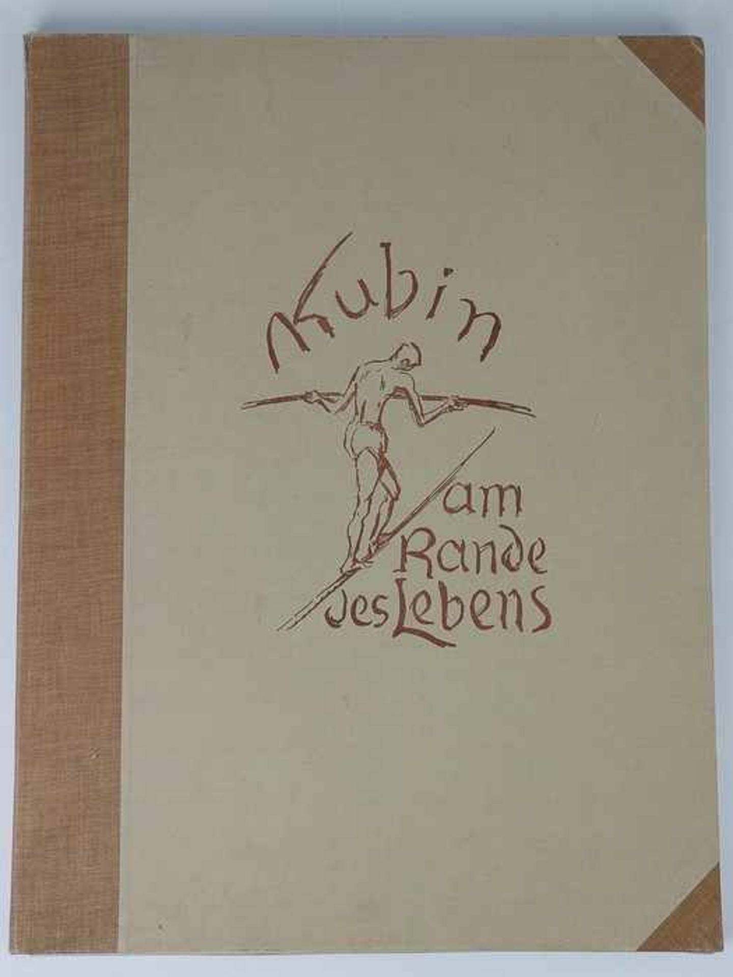 Kubin, Alfred"Am Rande des Lebens", Mappe m. 20 Lichtdrucken n. Federzeichnungen, München R. Piper &