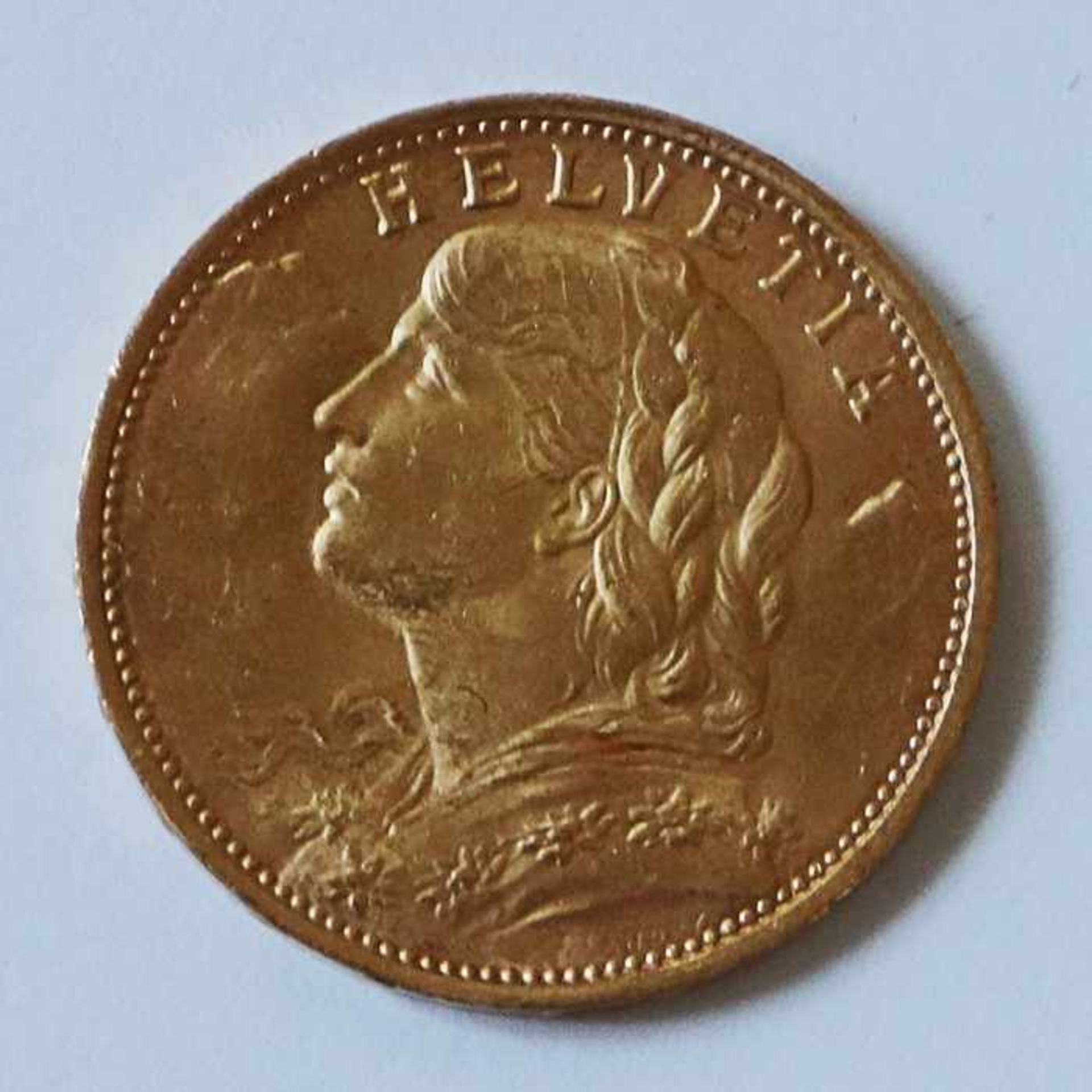 Gold - Schweiz 20 Franken 1935Schweizer Vreneli, LB, D 21mm, G 6,45g, vz
