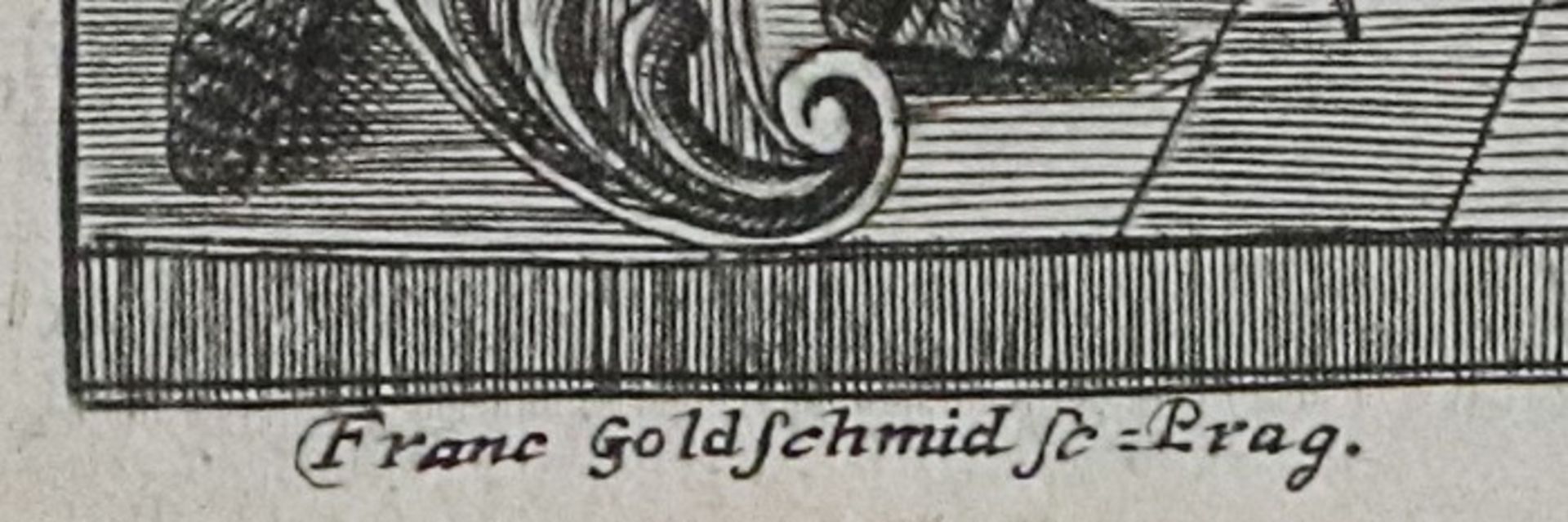 Goldschmidt, Franz18.Jh., wohl um 1740/50, Prag, "Segnung eines Fürsten durch einen Bischof", - Bild 2 aus 2