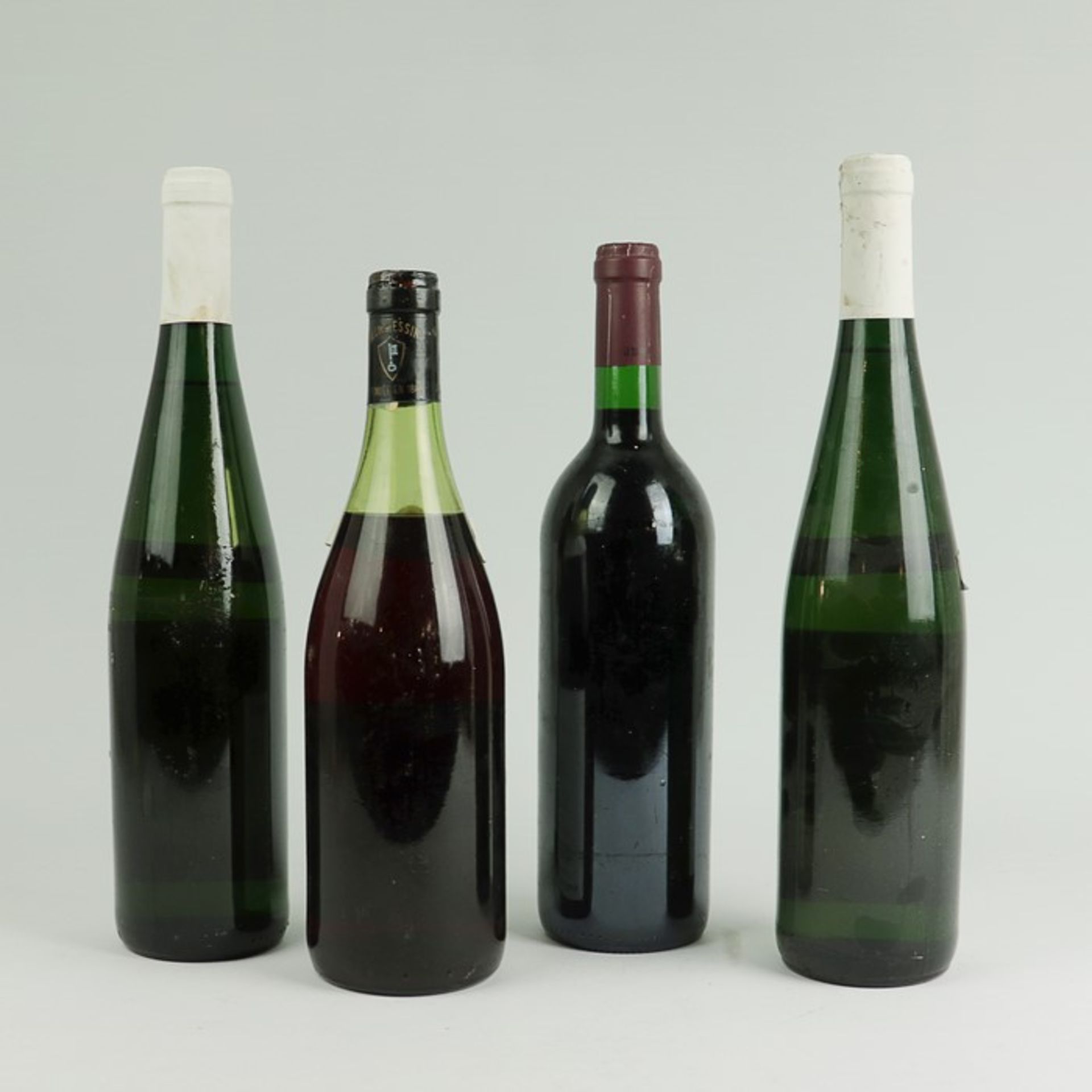 Wein - Konvolut4 Fl., 2x Mehringer Zellerberg, Mosel-Saar-Ruwer, 1989, Auslese-Riesling, 8,5 % vol., - Bild 2 aus 2