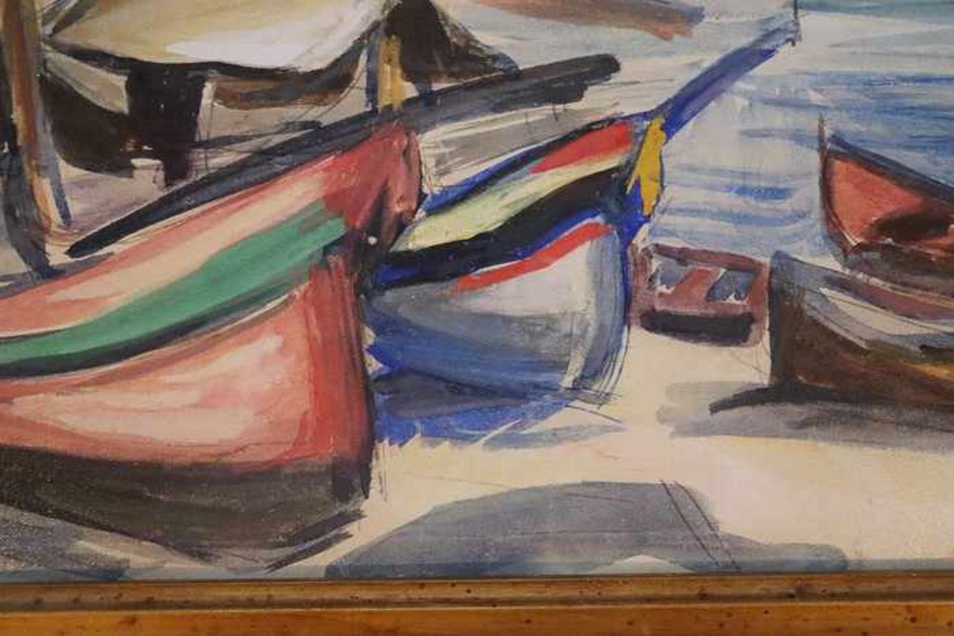 Shevchenko, Aleksander Vasilevic1882 Charkov-1948 Moskau, Studium an der Stroganov-Schule, "Hafen - Bild 3 aus 7