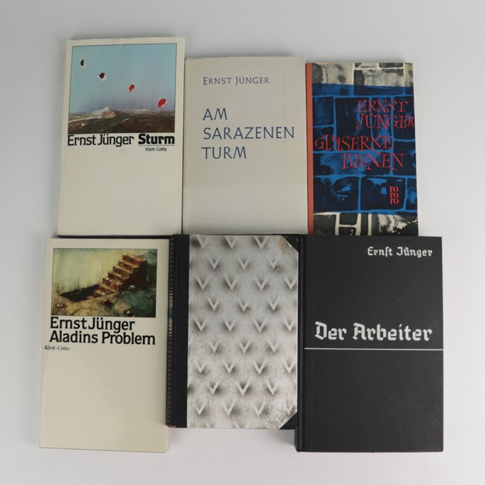 Bücher - BRD6 St., versch. Bücher v. Jünger, Ernst, darunter 1x "In Stahlgewittern, ein