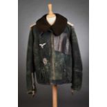 Deutsches Reich 1933 - 1945 - Luftwaffe - Uniformen : Luftwaffe Flight Jacket.Jacket shows wear/