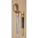 Deutsches Reich 1933 - 1945 - Hunting and Forestry : Hunting Cutlass.Gilded hilt features