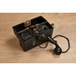 Deutsches Reich 1933 - 1945 - Heer : Army Field Telephone.Bakelite field telephone shows wear/age