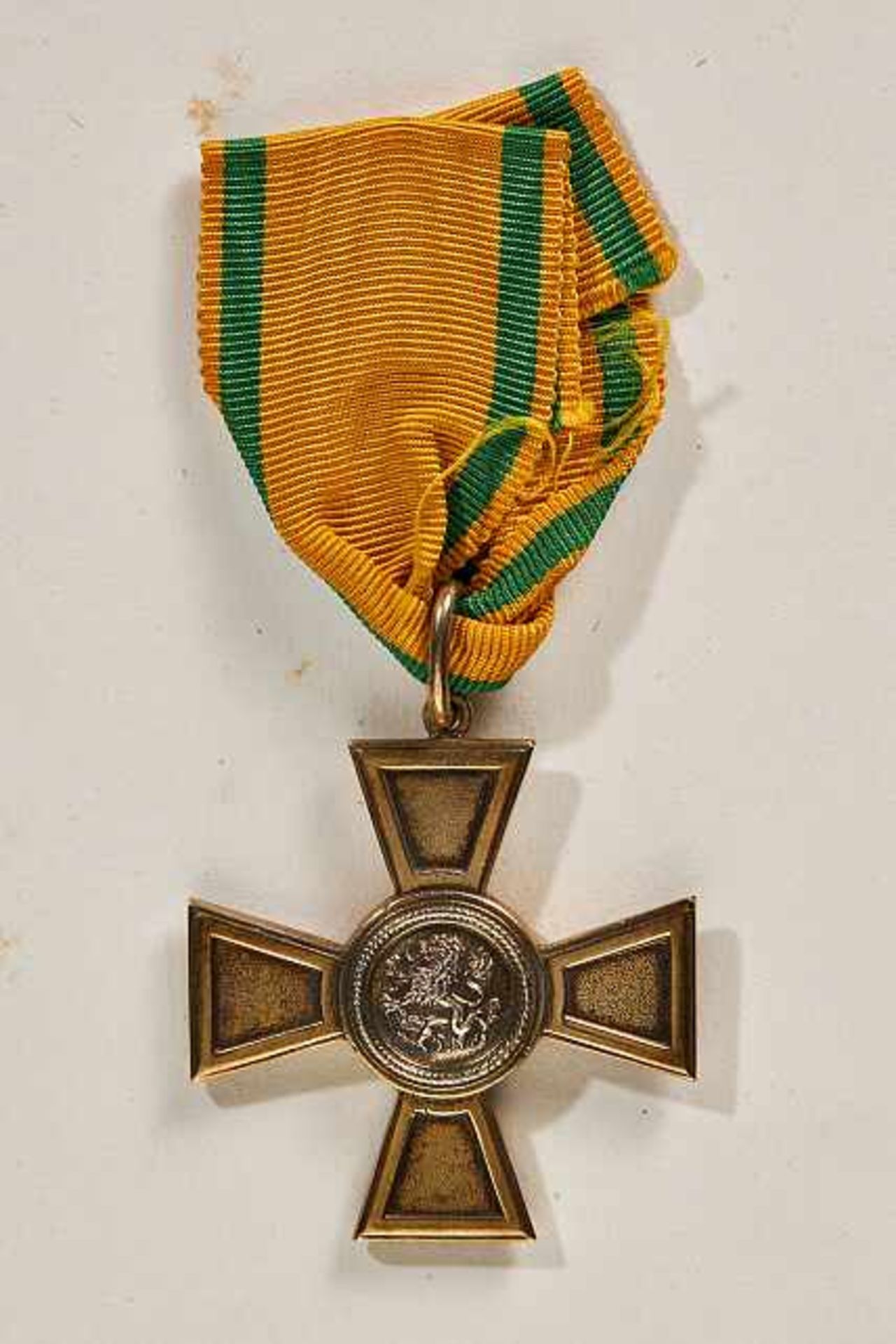 Orden & Ehrenzeichen Deutschland - Baden : Baden Order of the Zähringer Lion Merit Cross.Silver Gilt