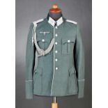 Deutsches Reich 1933 - 1945 - Heer - Uniformen : Infantry Officer's Four Pocket Fully Piped.Tunic