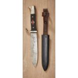 Deutsches Reich 1933 - 1945 - HJ - Hitlerjugend : Hitler Youth Knife.Knife features maker mark on