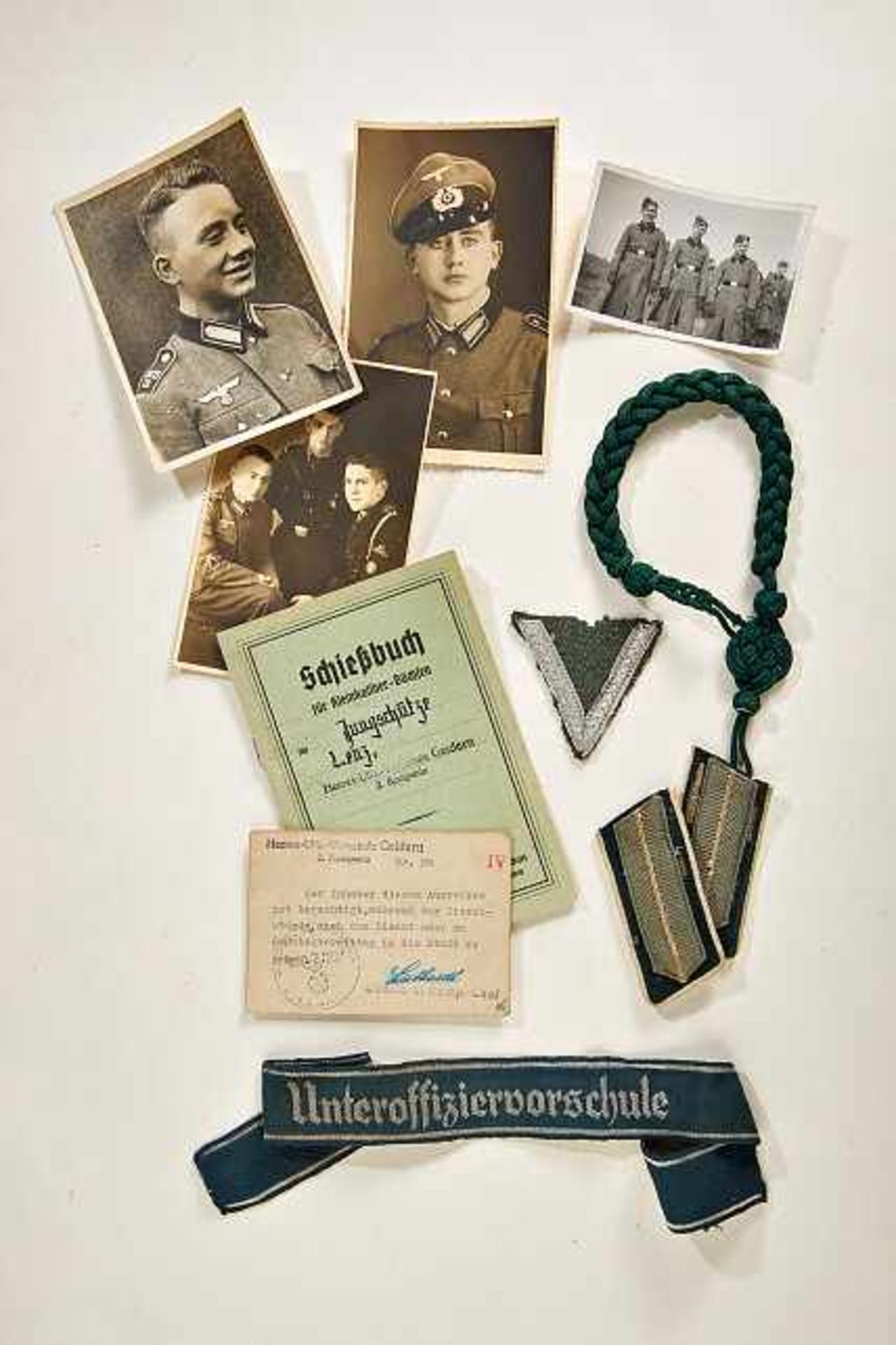 Deutsches Reich 1933 - 1945 - Heer - Uniformen : NCO Academy Insignia Grouping.NCO Candidate
