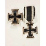 1.Weltkrieg : 1914 Iron Cross 1st Class.Marked "800" and maker mark. Vaulted magnetic core and