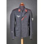 Deutsches Reich 1933 - 1945 - Luftwaffe - Uniformen : FLAK Enlisted Flying Blouse.Marked to interior