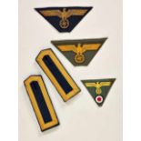 Deutsches Reich 1933 - 1945 - Kriegsmarine - Allgemein : Navy Enlisted Breast/Cap Eagles.Lot