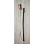Deutsches Reich 1933 - 1945 - Heer - Edged Weapons : Army Officer's Sword.Marked on ricasso to