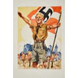 Deutsches Reich 1933 - 1945 - HJ - Hitlerjugend : Artistic Telegram of Reichs State Director