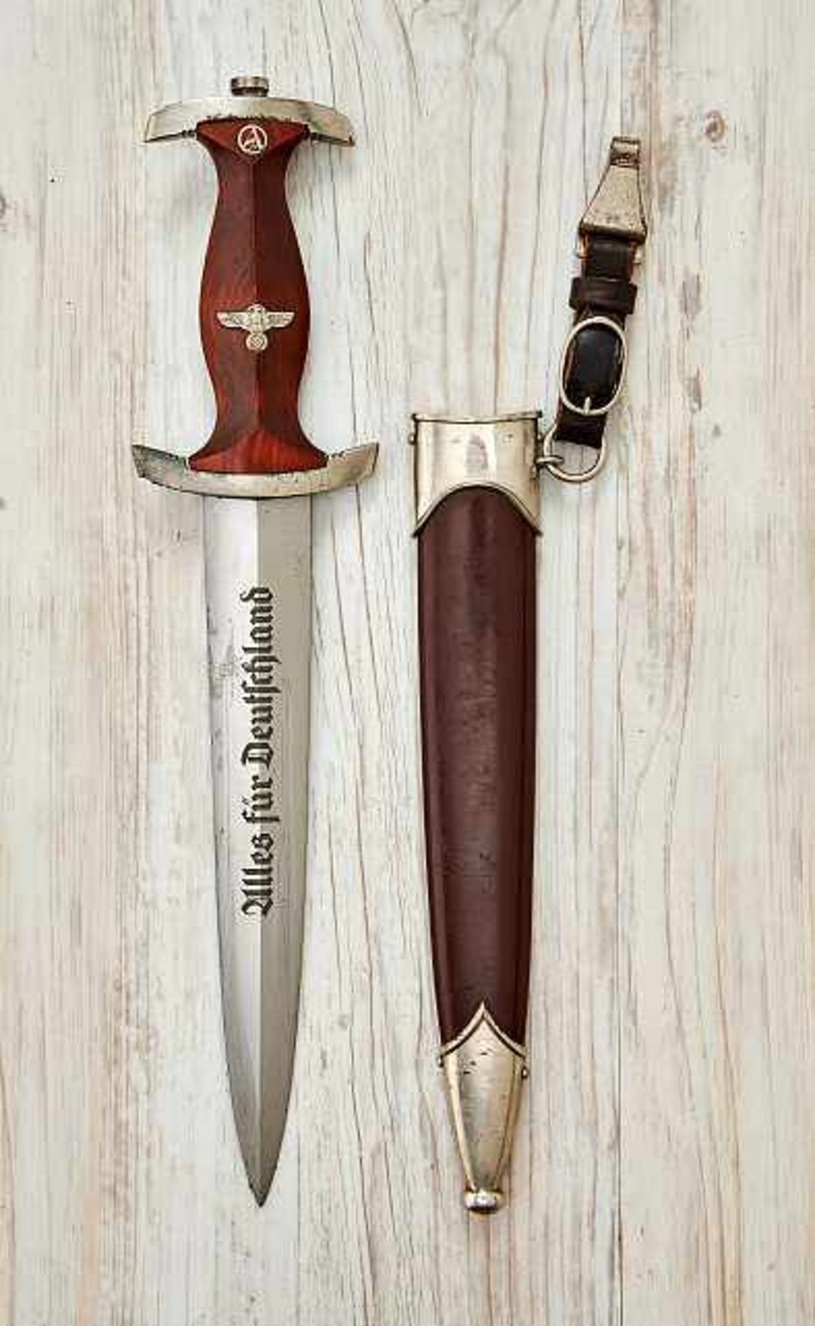 Deutsches Reich 1933 - 1945 - Sturmabteilung-SA : RZM Pattern SA Dagger.Ricasso is maker marked