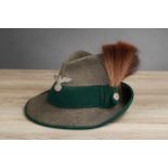 Deutsches Reich 1933 - 1945 - Hunting and Forestry : Hunting Association Hat.Hat is marked to