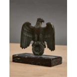 Deutsches Reich 1933 - 1945 - Allgemein : Desk Eagle.Bronze desk eagle shows light wear/age with