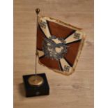 Deutsches Reich 1933 - 1945 - Luftwaffe - Uniformen : Luftwaffe Miniature Unit Desk Flag.Flag