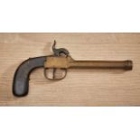 Militaria Deutschland - Preussen : Flint Lock Pistol Circa 1820/30. Pistol shows much wear/age and