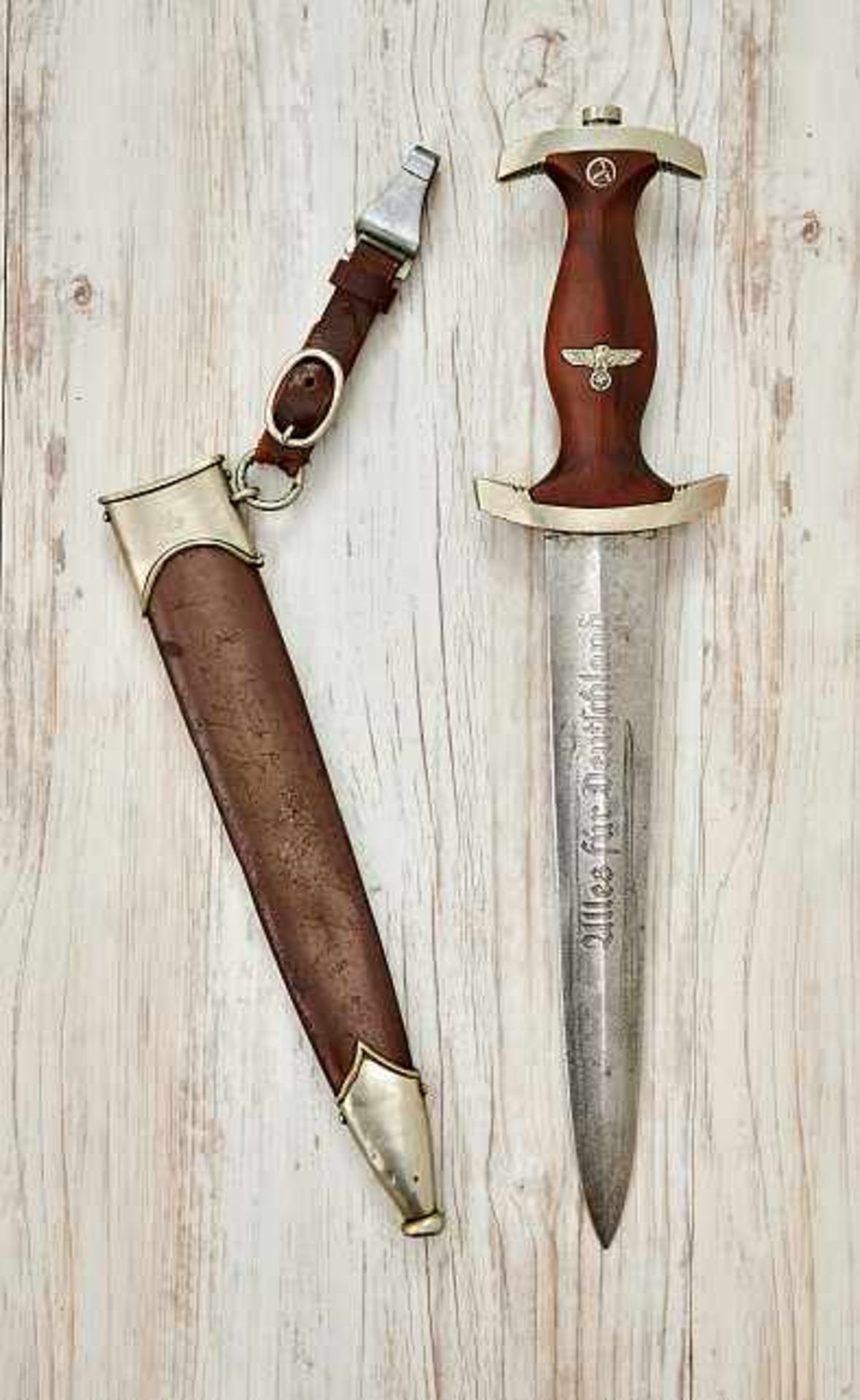 Deutsches Reich 1933 - 1945 - Sturmabteilung-SA : Early SA Dagger.Maker marked on ricasso to C.