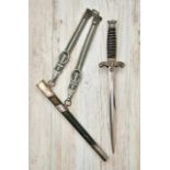 Deutsches Reich 1933 - 1945 - Zoll : Land Customs Official's Dagger.Maker marked on ricasso for F.W.