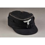 Deutsches Reich 1933 - 1945 - HJ - Hitlerjugend : HJ Winter Cap for Leaders.Black winter cap