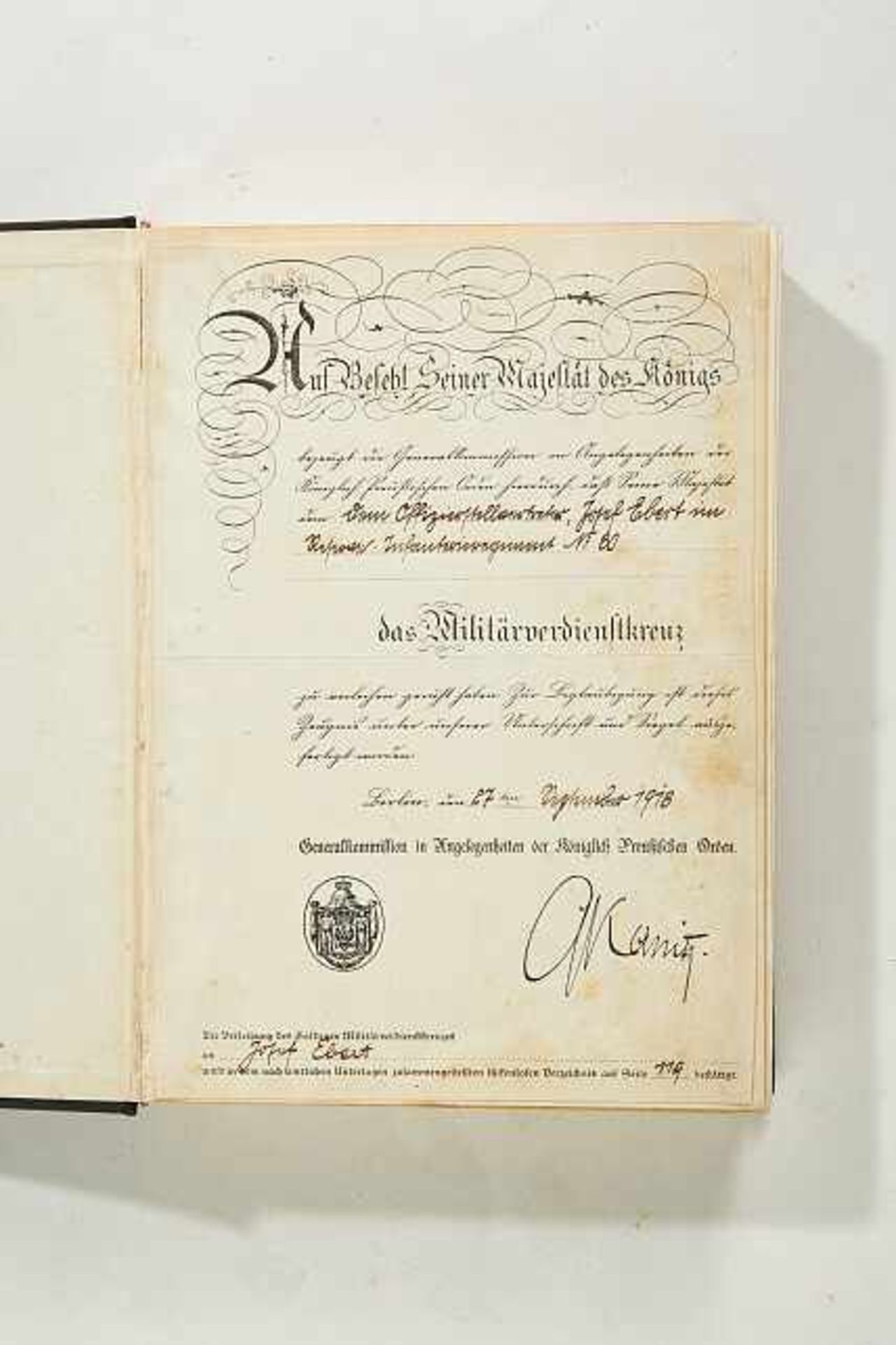 Orden & Ehrenzeichen Deutschland - Preußen : Book on the Prussian Gold Military Merit Cross.