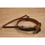 Deutsches Reich 1933 - 1945 - Sturmabteilung-SA : SA Sam Brown" Belt.Leather belt and cross strap