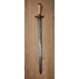 Militaria Deutschland - Miscellaneous : Hunting Cutlass.Hilt features bone grip plates and shows