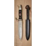 Deutsches Reich 1933 - 1945 - Allgemein : HJ-Knife.Knife shows light wear/age.Zustand/Condition 2.