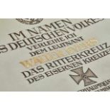 Deutsches Reich 1933 - 1945 - General Awards - Ritterkreuz : Large Knight's Cross to the Iron