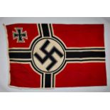Deutsches Reich 1933 - 1945 - Heer : Army National War Flag.Flag is maker marked to LISSINGEN &