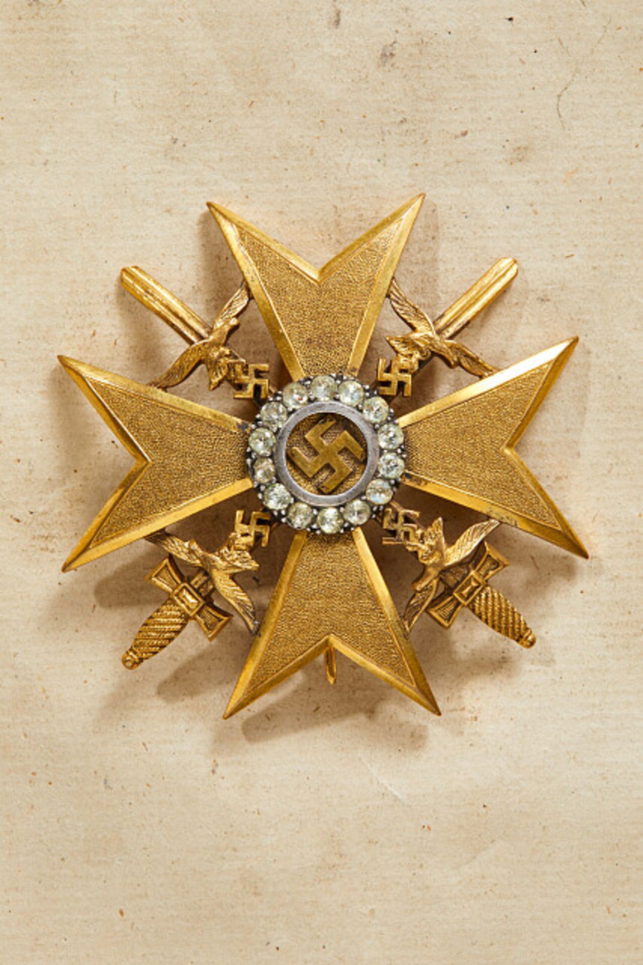 Deutsches Reich 1933 - 1945 - Orden und Ehrenzeichen - Spanienkreuz : Spanienkreuz in Gold mit - Bild 7 aus 7