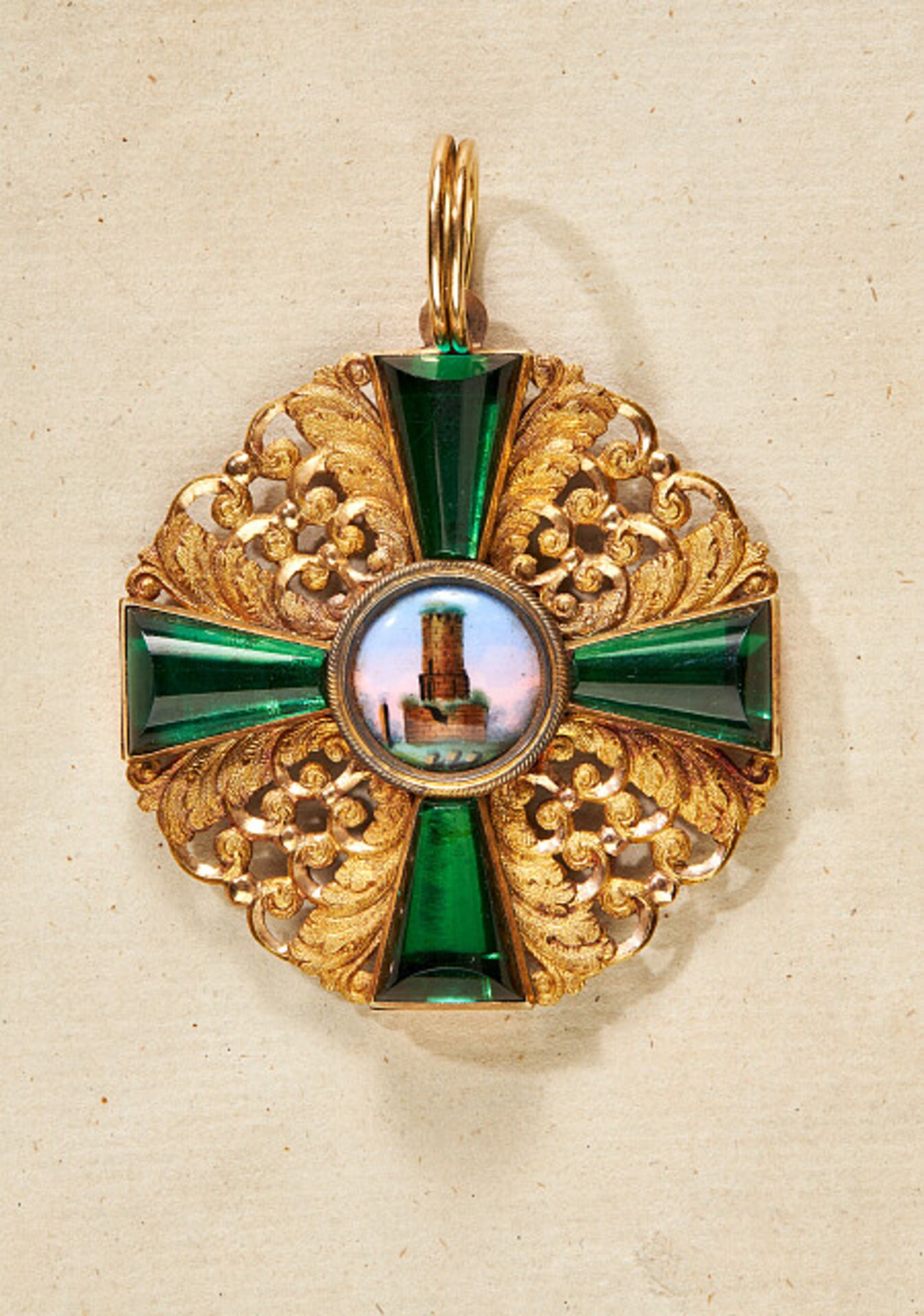 Orden & Ehrenzeichen Deutschland - Baden : Kommandeurkreuz.Gold und Emaille, am schönen, langen, - Bild 2 aus 2