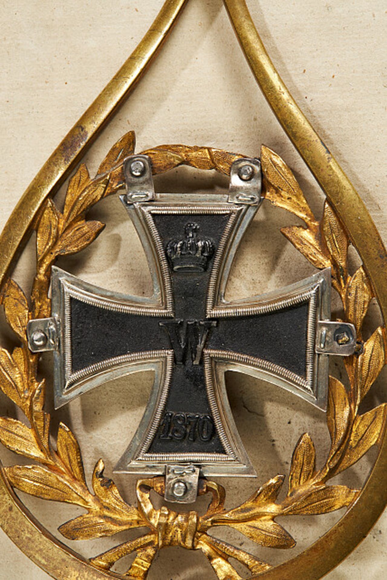 Orden & Ehrenzeichen Deutschland - Preußen : Fahnenspitze für Bataillonsfahnen mit dem Großkreuz des - Bild 2 aus 3