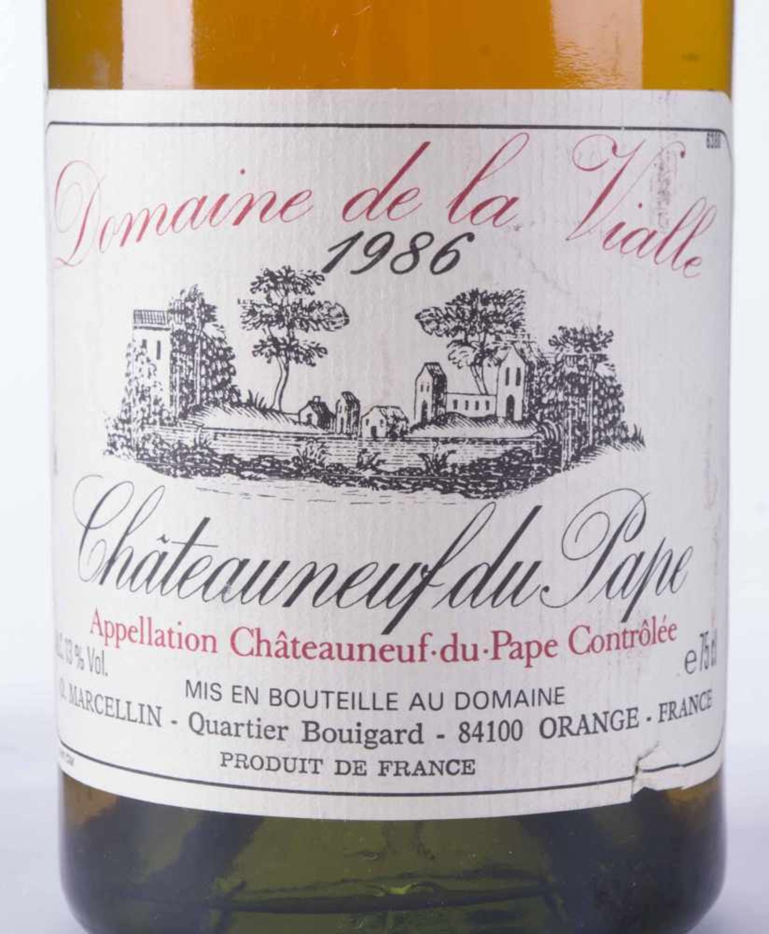 Domaine de la Vialle 1986Füllstand normal, Etikett im guten Zustand, 0,75 lDomaine de la Vialle - Bild 3 aus 4