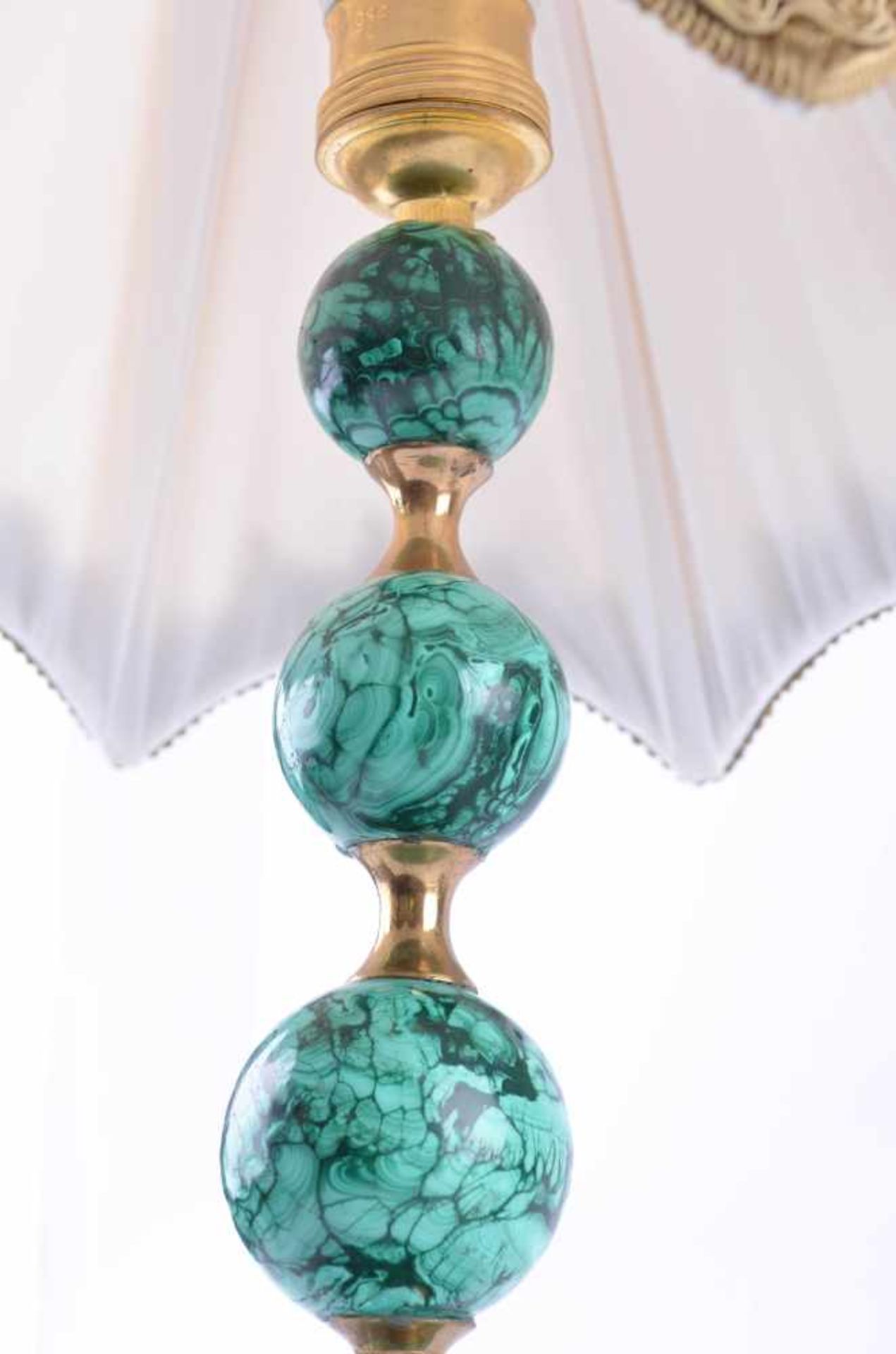 Malachit-Lampe Russlandelektrifiziert, Gesamthöhe ca. 50 cmMalachite lamp Russiaelectrified, total - Bild 2 aus 3