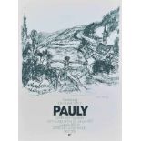 Charlotte Elfriede PAULY (1886-1981)"Ausstellungsplakat 1977"Grafik-Lithografie auf Bütten 48,5 cm x