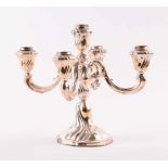 Silber Kandelaber 19305 flammig, Gesamtgewicht ca. 700 g, H: 23,5 cmSilver candelabra 19305