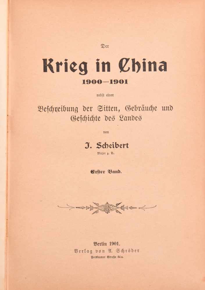 Der Krieg in China 1900-1901nebst Beschreibung des Landes, seiner Sitten und Gebräuche, Autor Jan - Image 4 of 5