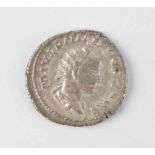 Philippus II. 244-247Antoninian als Caesar, revers Philipp mit Globus und Speer, PRINCIPI IVVENT,