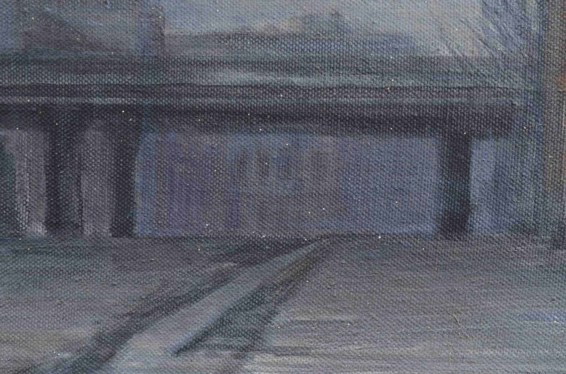 Konrad KNEBEL (1932)"Straße in Halle"Gemälde Öl/Leinwand, 90 cm x 100 cm,rechts unten signiert, - Image 4 of 7