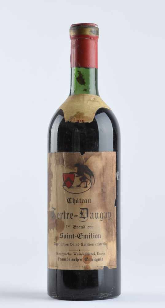 Chateau Tertre-Dougan 19491er Grand Cru Saint Emilion, Füllstand Schulterhöhe, Etikett schlechter